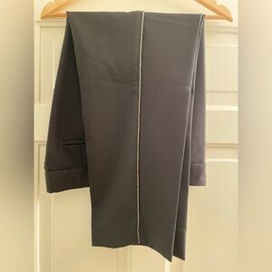 Talbots Black Trousers with rhinestone details.